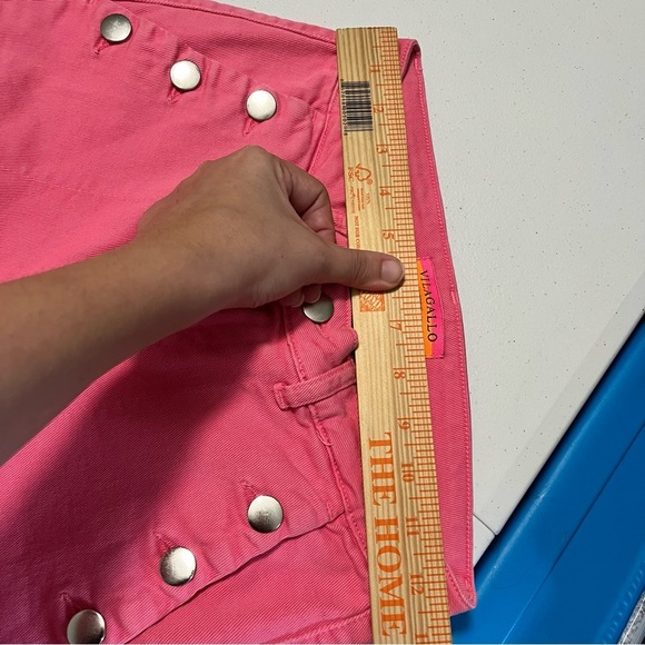 Vilagallo Amelie Trouser Jeans Pana Rosa Pink Spain 36 US 2 O2 - Picture 11 of 12